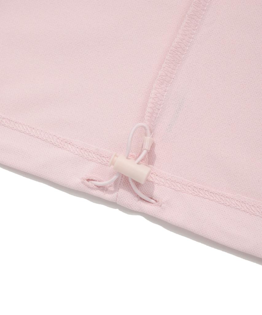 COVERNAT WOMAN Cooper Logo Ice Crop T-Shirt Light Pink