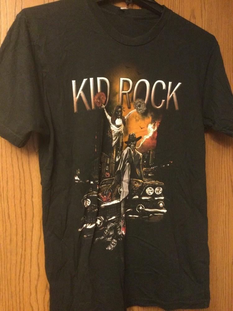 Kid Rock - “Skeleton Kid Rock” Black Cotton Shirt Full size S-5XL Unisex SN205 Unisex T-Shirt