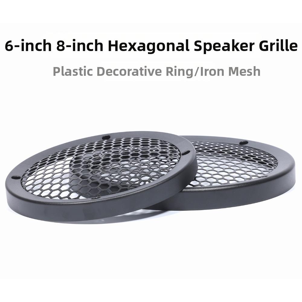 Round Shape Speaker Mesh Cover Hexagonal Mesh Audio Speaker Guard  Car Audio Accessories