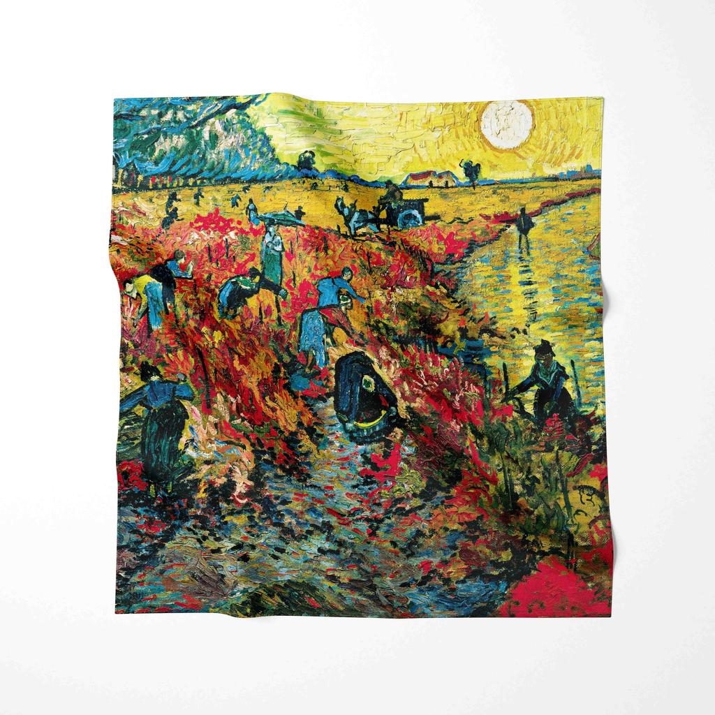 70CM New Luxury Van Gogh Oil Painting Brand Women Pashmina Neckerchief Scarves Shawl Wraps Designer Bufandas Female Foulard