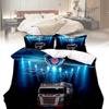 Printed Trucks Scania Duvet Cover Pillowcase Bedding Set Childrens Decor Bedroom