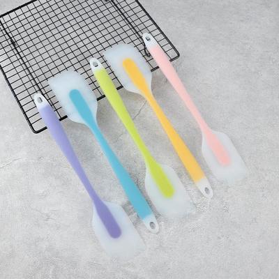 Large Semi-Transparent Food-Grade Silicone Scraper Spatula for Baking