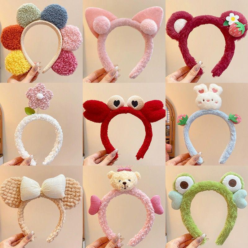 Adorable 2024 Cartoon Hair Tie & Plush Headband Set for Women - Cute Hair Accessories & Gift
