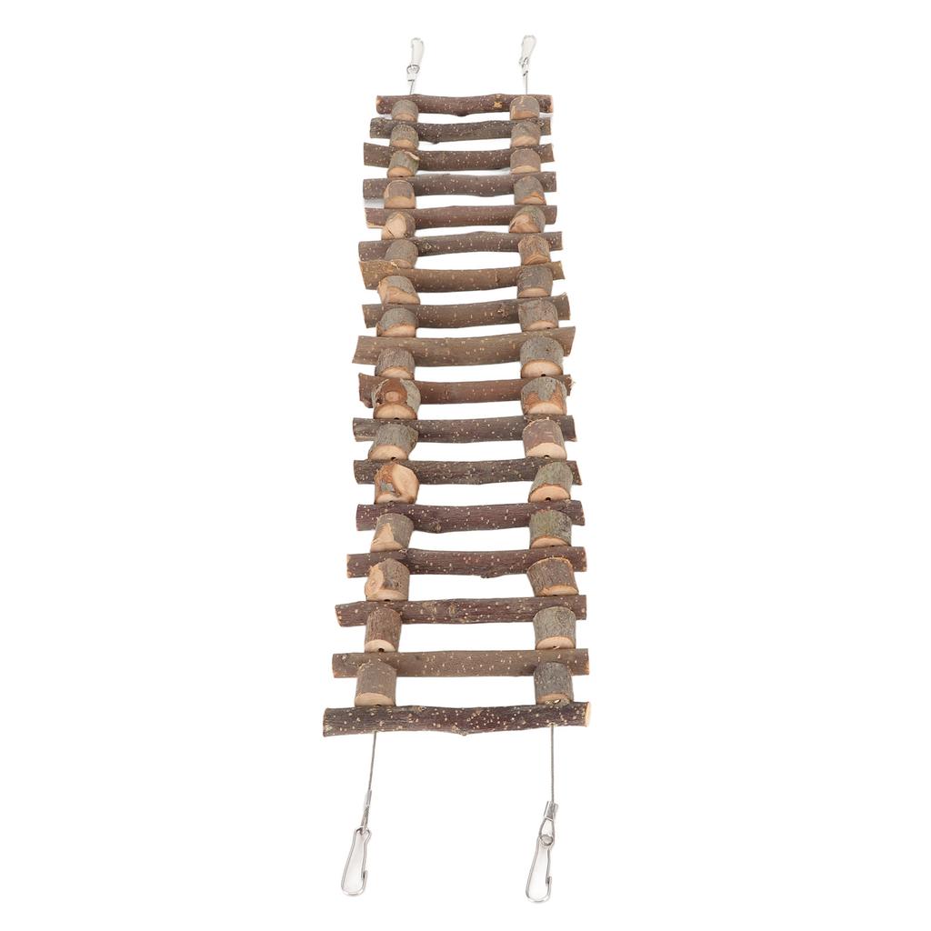 Escalera de Escalada para Mascotas Molienda de Dientes Ambiental Duradera Flexible Puente de Escalera de Madera para Loro