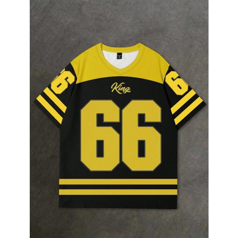 2025 V-Ausschnitt Jersey T-Shirt Kurzarm Retro Sport Style Herren Sport V-Ausschnitt T-Shirt Schnelltrocknend Bequem Atmungsaktiv