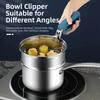 Stainless Steel Bowl Plate Clips Anti-Scald Bowl Lifter Clamp Hot Bowl Gripper  Kitchen Tool