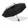 1pc Jujutsu Kaisen Satoru Gojo Inspired Umbrella Auto Open Close Folding Design, 8-Bone Iron Frame Outdoor Umbrella, Festival Gift for Fans, Travelers