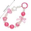 Cartoon Beaded Phone Charm Candy Colored Bag Pendant New Phone Wrist Strap  Phone Accessories