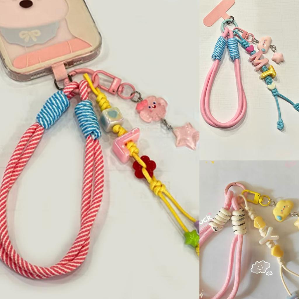 1pc personalized custom colorful acrylic letter keychain, star pendant, bag/mobile phone charm, Valentine's Day/Christmas gift