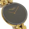 Dior Bakira Watches 46 154-2 blackDial Plated Gold Quartz Analog Display Women Used