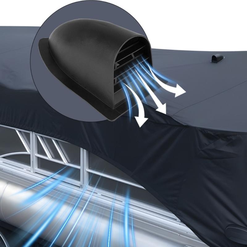 ABS Boat Ventilation Cover Leak Proof Tilted Structure Efficient Airflows Protections Against Rain Splashes