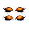 1/2/3/4/5 Pairs Lazy Eye Shadow Eyelash Patch 2-in-1 Eyeshadow Eyelashes Makeup Stickers Reusable Eye Makeup Stickers with False Lashes Shadow