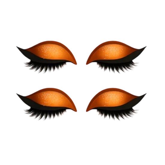 1/2/3/4/5 Pairs Lazy Eye Shadow Eyelash Patch 2-in-1 Eyeshadow Eyelashes Makeup Stickers