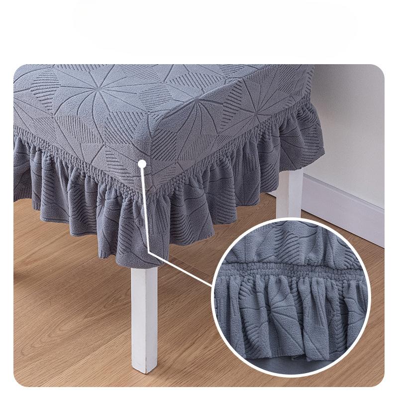 Dining Chair Covers with Skirt, Chair Covers for Dining Room, Durable Washable High Elastic Stretchable, Easy Fit Universal Furniture Protector