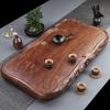 Handun Ebony Wood Tea Tray with Chicken Wing Pattern