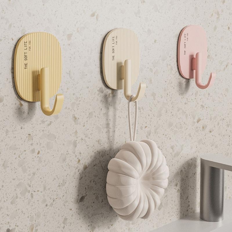 Without Damage Adhesive Wall Hook Portable Without Nail Picture Hangers Waterproof Reusable for Home and Office