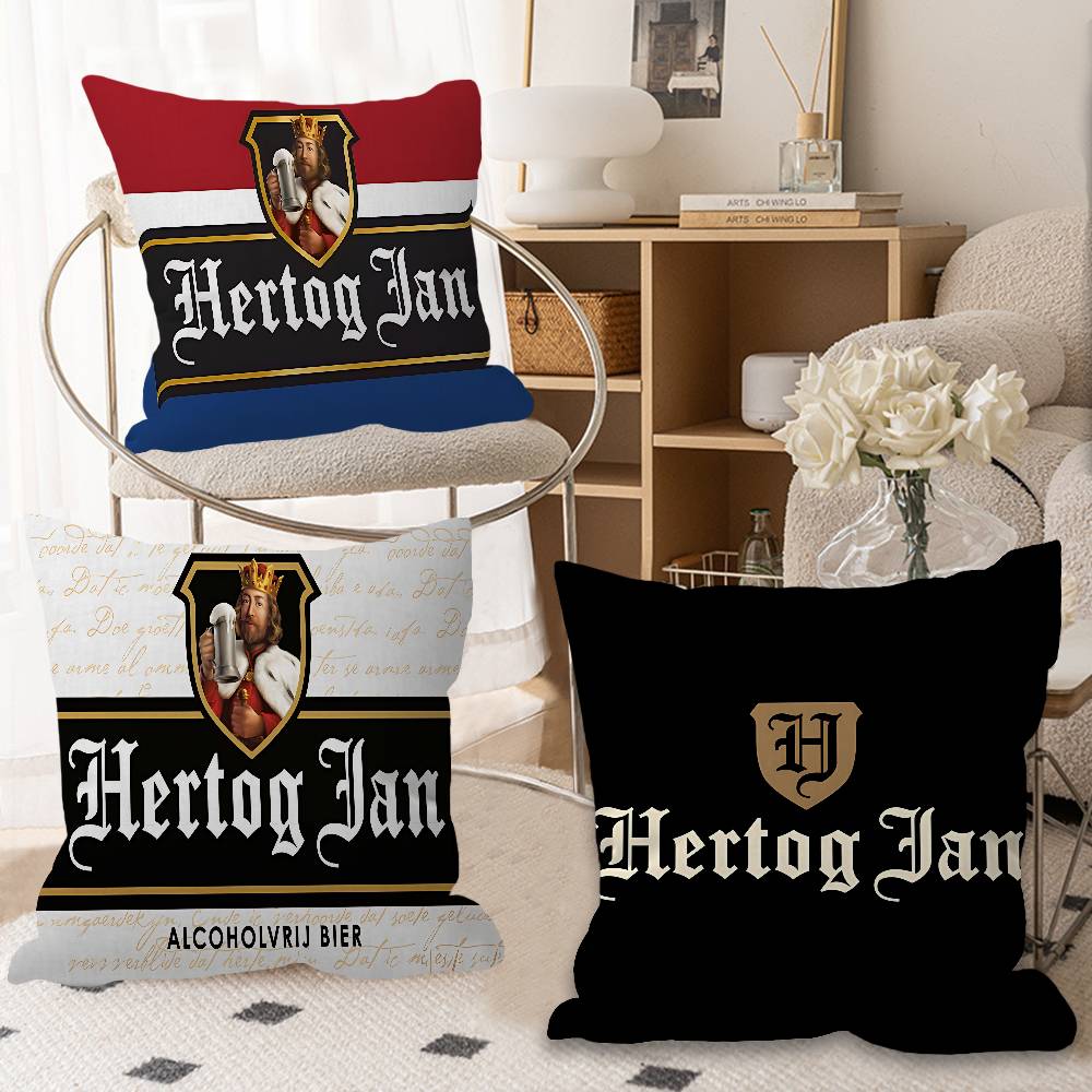 H-Hertog Jan Pillow Gift Home Office Decoration Bedroom Sofa Car Cushion Cover Case 45X45