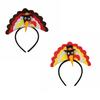 Thanksgiving Turkey Headband for All Age Festival Decoration Hairhoop Festive Party Head Ornament for Family Gathering