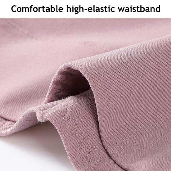 Damen Hohe Taille Baumwolle Unterwäsche Bauchkontrolle Einfarbig Stretch Atmungsaktiv Damen Damen Slips Unterhosen