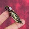 Tree of life lemon chrysoprase pendant copper wire wrapped pendant handmade rainbow moonstone pendant gifts for wife gemstone copper jewelry