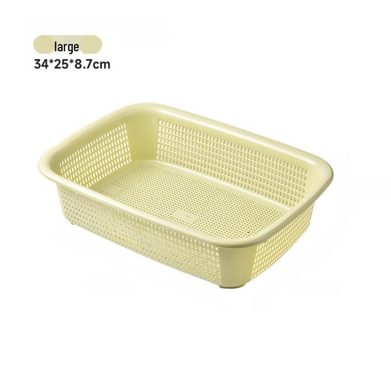 Rectangular Plastic Drain & Rice Washing Basket