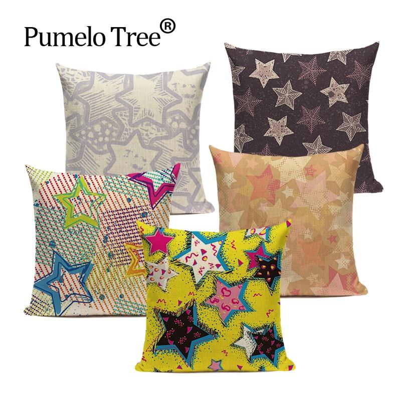 star print cushion