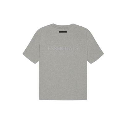 Essentials SS21 Short Sleeve Tee With Logo Unisex Tops Dark-Heather-Oatmeal FOG-SS21-613