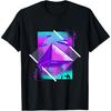 Altägyptische Pyramide und Alien-Entführung mit Synthwave-T-Shirt