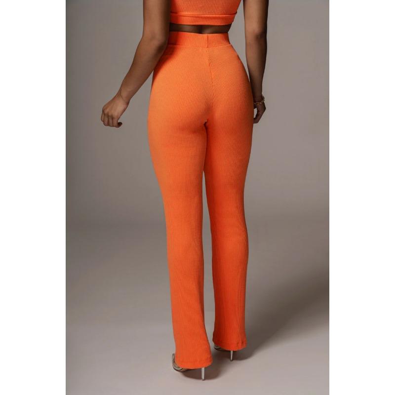 Women's Straight Draped Hip Tight Yoga Pants Solid Colour Sleeveless Vest Fashion Casual Pant Suit