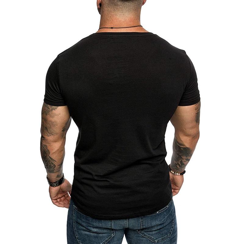 Fashion Men's Casual Fit Short Sleeve Slim Muscle Bodybuilding T-shirt Tee Tops For Ultimate Comfort