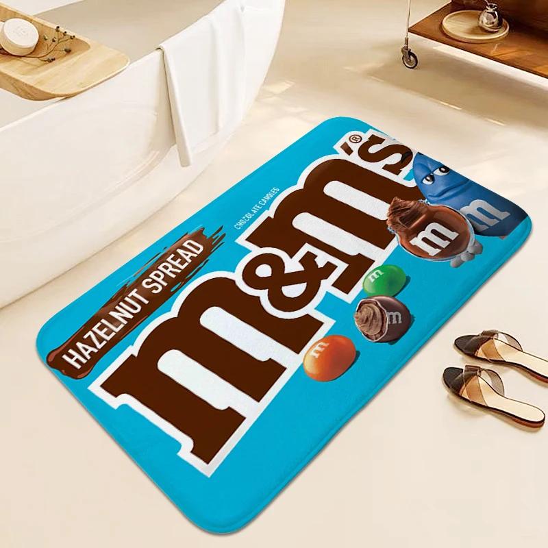Carpet for Bedroom M&M's Sleeping Room Washable Non-slip Kitchen Rug Anti Slip Veranda Floor Mat Useful Things for Home