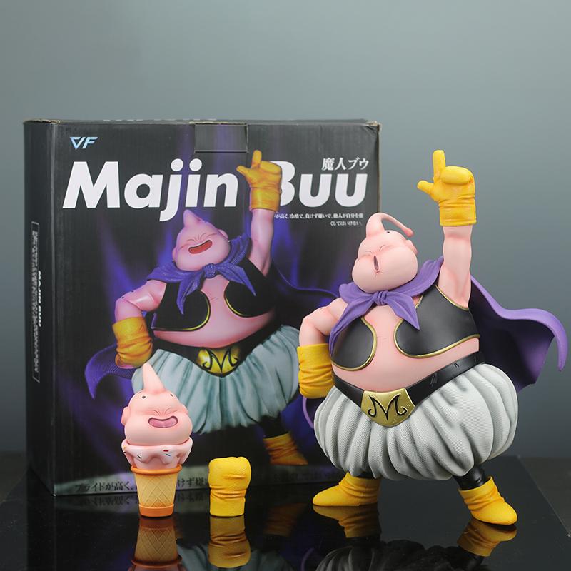 Dragon Ball Z 32Cm Anime Figure Majin Buu Fat Buu Dual-Headed Dual-Handed Pvc Action Figures Collection Model Toys Children Gift