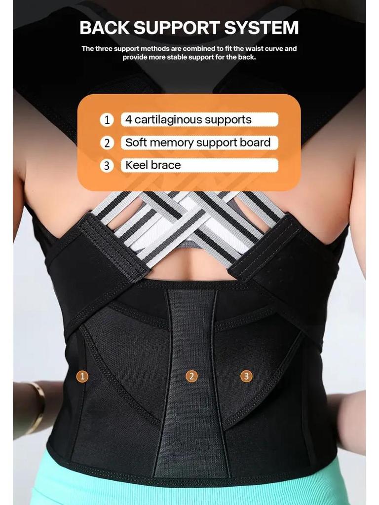 1.5mm Thick Open-Back Shoulder and Posture Correction Belt for Teens and Adults, Anti-Hump Design, In Stock