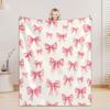 Personalized Blanket For Boys Girls - 4 Sizes And 30 Plus Colors Custom Bow Blanket Gifts for Relatives And Friends
