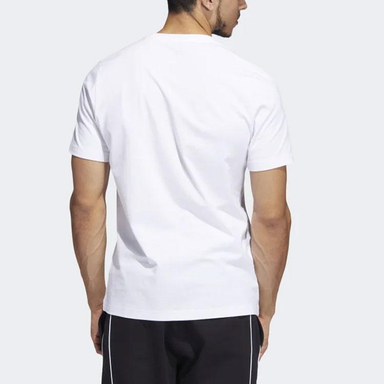 New Adidas Set in Sleeve T Shirt Men's White HC6903