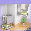 Steel Wall Mount Cloth Drying Rack With Automatic Drainage For Kitchen Organization