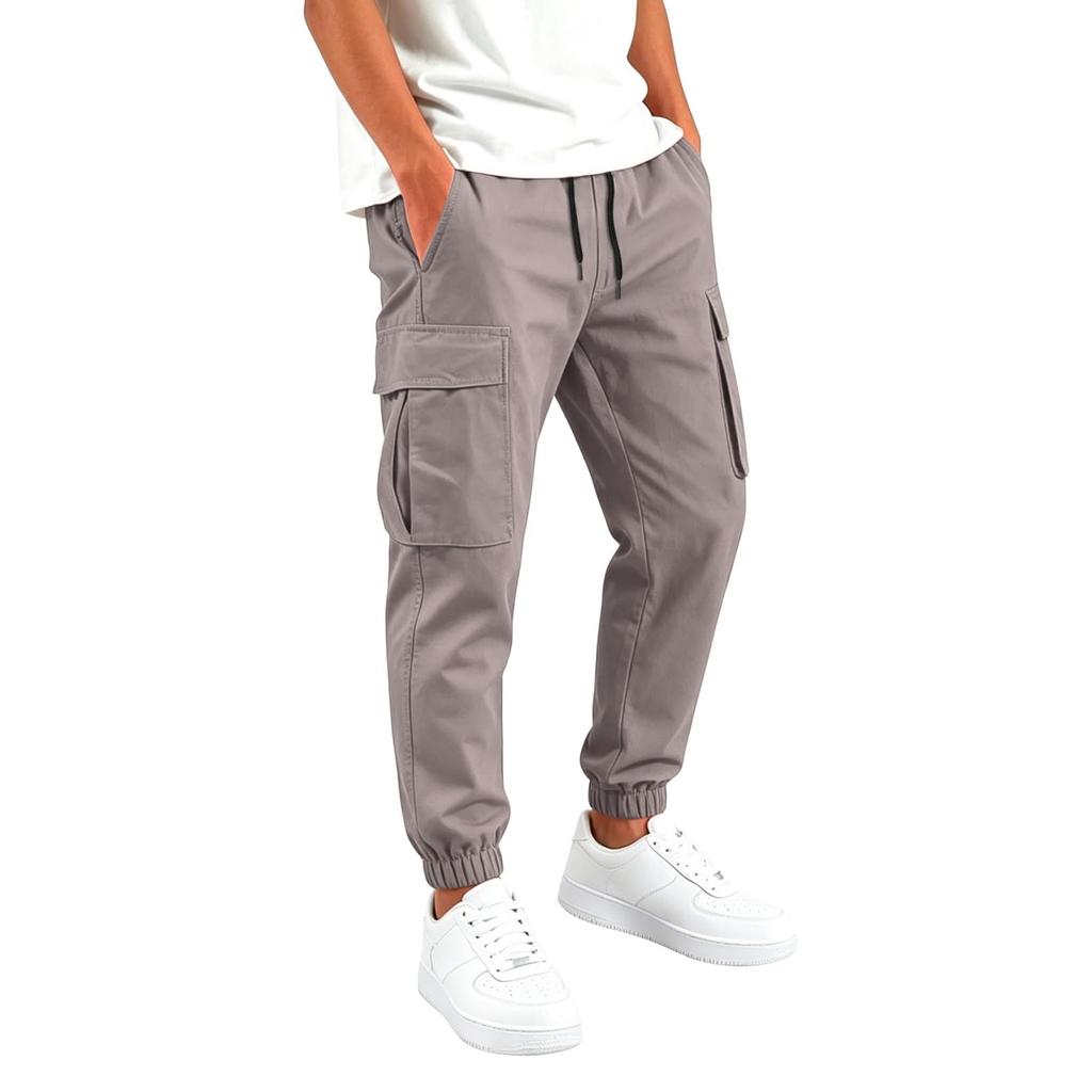 Jungen Cargo Jogginghosen mit Mehreren Taschen Farbe Lässige Hosen für den Alltag