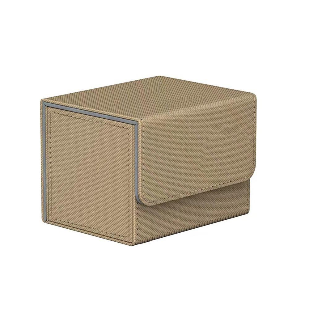 Fit 100 Single Sleeved Trading Card Deck Box Flip Cover Game Card Cases  Gathering Card