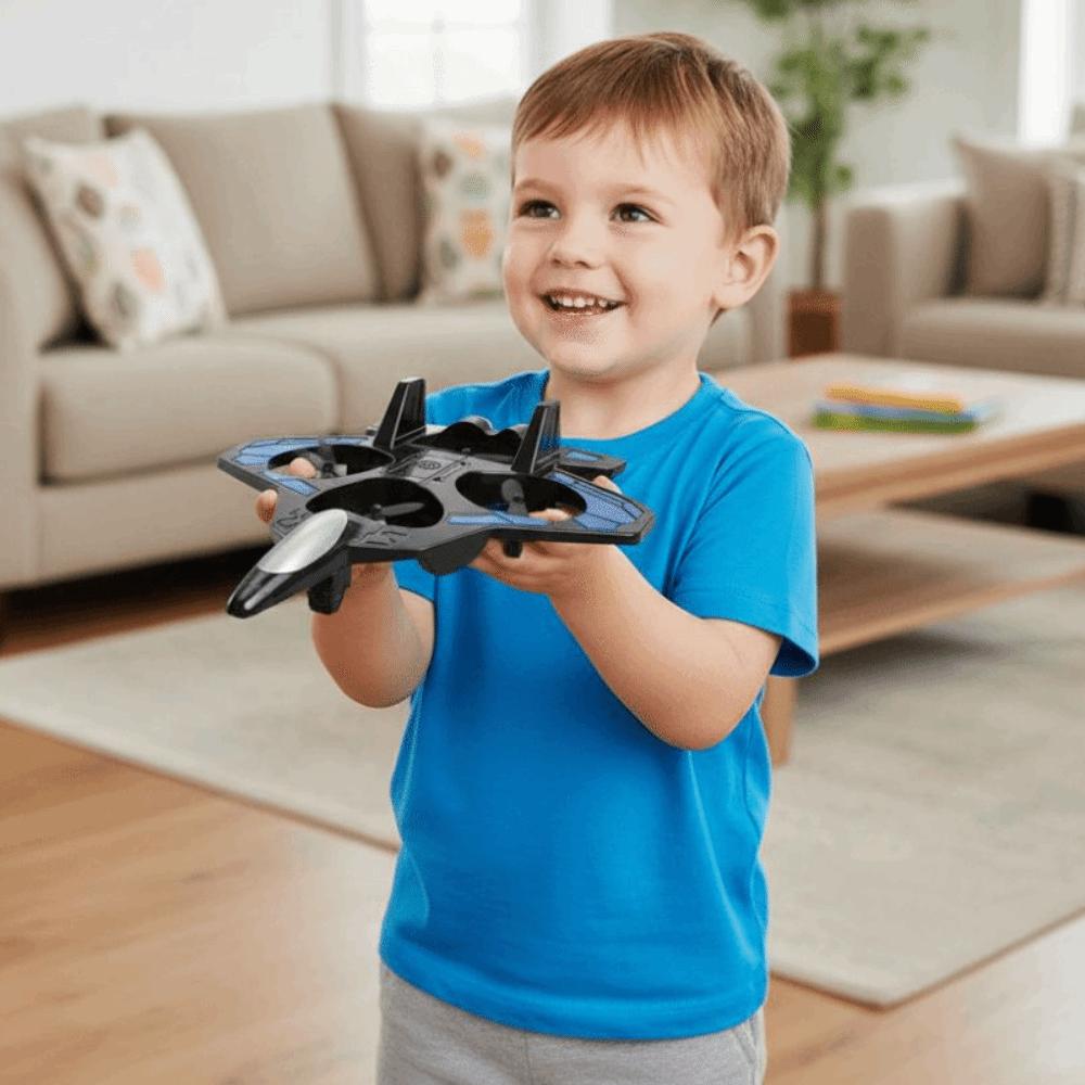 Gravity Sensing Four Motor Helicopter Toy Rechargeable RC Hobby Jet Plane Parent-child Interaction
