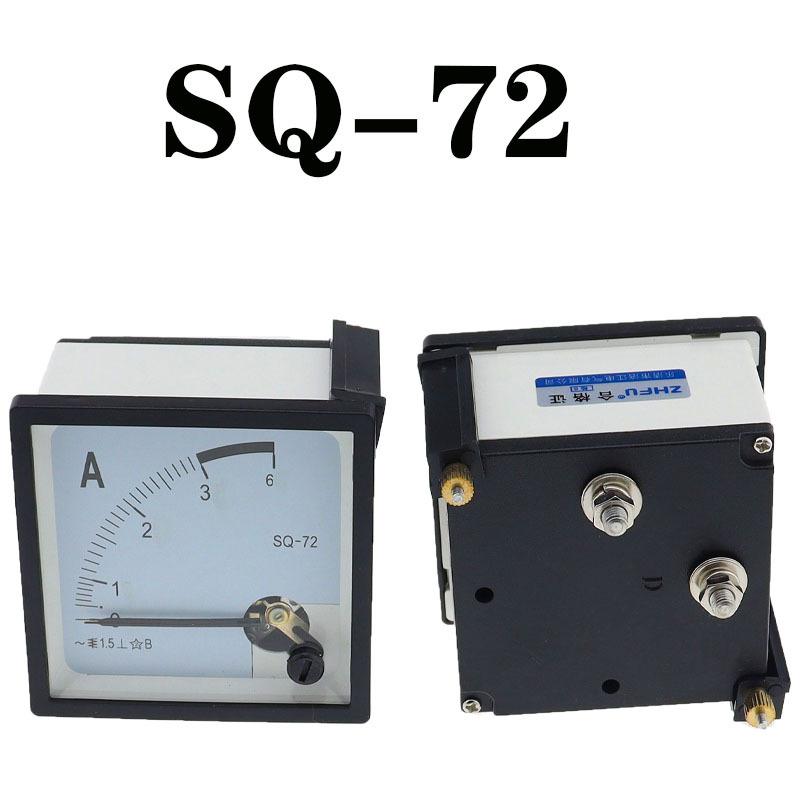 SQ-72 Pointer 72*72 Mm AC Ammeter 1A 2A 3A 5A 10A 15A 20A 30A 50A SQ-72 Series Analog AMP Meter 72x72 Mm Size CZ-72