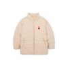 MLB Solid Color Heart Embroidery Zipper Stand Collar Long Sleeve Jacket Unisex Jackets Pink 3ADJH0236-43BGS