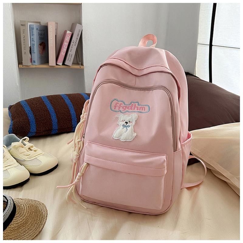 School bag new high value fresh sweet candy color backpack junior high school students lightweight travel backpack