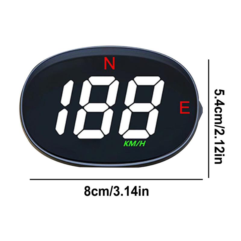 GPS Digital Speed Meter Head Up Display Vehicle Speed Compass USB Plug & Play Overspeed Alarm Meter Speed Gauge For All Vehicle