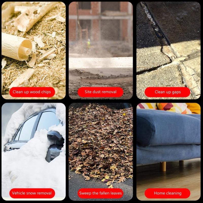 High Speed 600000RPM Cordless Leaf Blower 30Min Runtime 700G Thrust Power For Wet Leaves