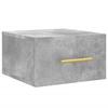 VidaXL Table de chevet murale gris béton 35x35x20 cm 829796
