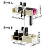 Self Adhesive Hair Dryer Stand Wall-mounted Hair Dryer Storage Rack Hairdryer Organizer  for Home