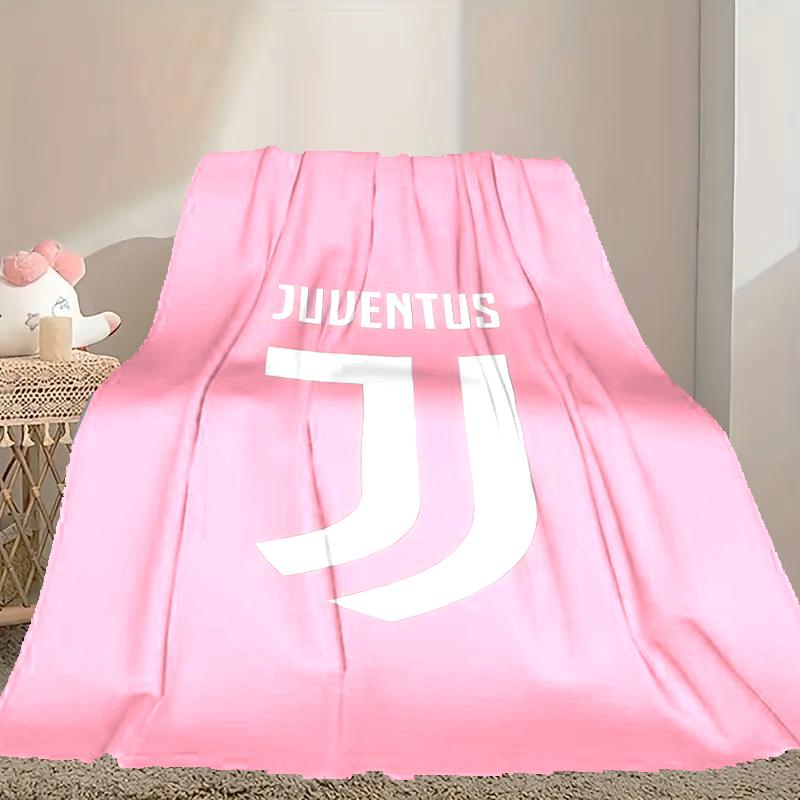 Coperta con Motivo del Football Club Juventus, Coperta Accogliente per il Comfort in Tutte le Stagioni su Divani, Letti, Ufficio, Auto, Campeggio e Viaggi