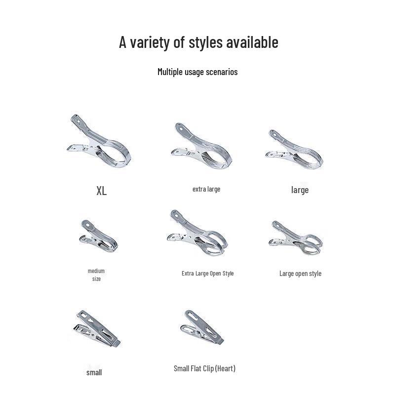 Windproof Laundry Stainless Clips Steel
