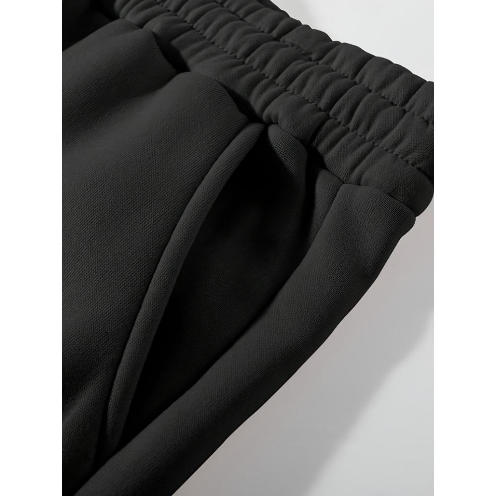 Trendy Patterned Hooded Sweatshirt Wide Leg Pants Set Simple and Slim Fit Suitable for Commuting Sports and Family Use