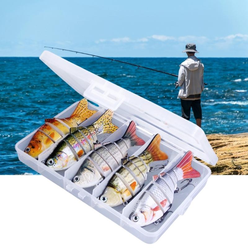 Mehrgelenkige Crankbaits 6 Segmente Hartköder Forellenköder Swimbait Minnow Angelköder Wobbler Angelausrüstung